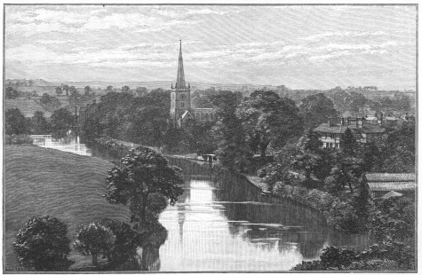 STRATFORD ON AVON

From photograph. Copyright, 1898, Published by A. W. Elson, Boston.

Engraved by Robert Varley.