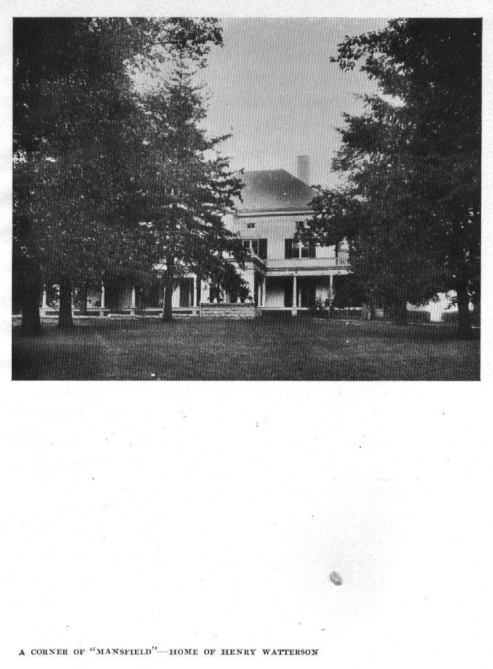 A Corner of "Mansfield"--Home of Henry Watterson